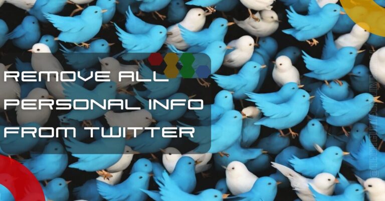 How to remove all personal information from Twitter