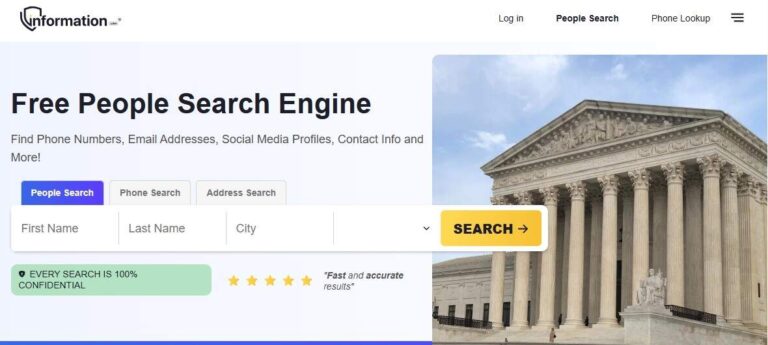 How to remove personal details from information.com